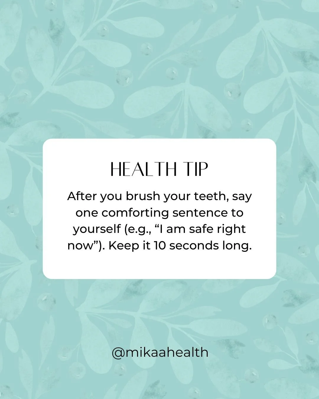 𝐇𝐞𝐚𝐥𝐭𝐡 𝐓𝐢𝐩: 𝐏𝐚𝐢𝐫𝐢𝐧𝐠 𝐚 𝐭𝐢𝐧𝐲 𝐬𝐞𝐥𝐟-𝐜𝐚𝐫𝐞 𝐚𝐜𝐭𝐢𝐨𝐧 𝐰𝐢𝐭𝐡 𝐚𝐧 𝐞𝐱𝐢𝐬𝐭𝐢𝐧𝐠 𝐡𝐚𝐛𝐢𝐭 𝐦𝐚𝐤𝐞𝐬 𝐢𝐭 𝐚𝐮𝐭𝐨𝐦𝐚𝐭𝐢𝐜 𝐚𝐧𝐝 𝐝𝐨𝐚𝐛𝐥𝐞 𝐨𝐧 𝐡𝐚𝐫𝐝 𝐝𝐚𝐲𝐬.

Learn more at:
Link In Bio

 #MikaaHealth #Health