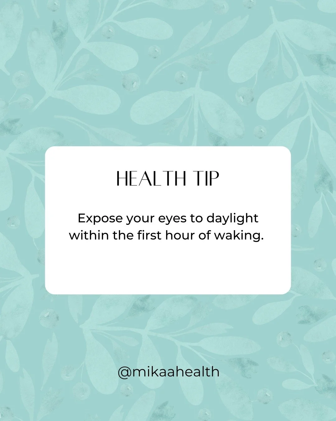 𝐇𝐞𝐚𝐥𝐭𝐡 𝐓𝐢𝐩: 𝐔𝐬𝐞 𝐍𝐚𝐭𝐮𝐫𝐚𝐥 𝐋𝐢𝐠𝐡𝐭 𝐚𝐬 𝐌𝐞𝐝𝐢𝐜𝐢𝐧𝐞!
This supports mood, circadian rhythm, and gentle energy regulation.

Learn more at:
Link In Bio

 #MikaaHealth #HealthCoach #GriefSupport #HealthAfterLoss #NaturalHealth #Cl