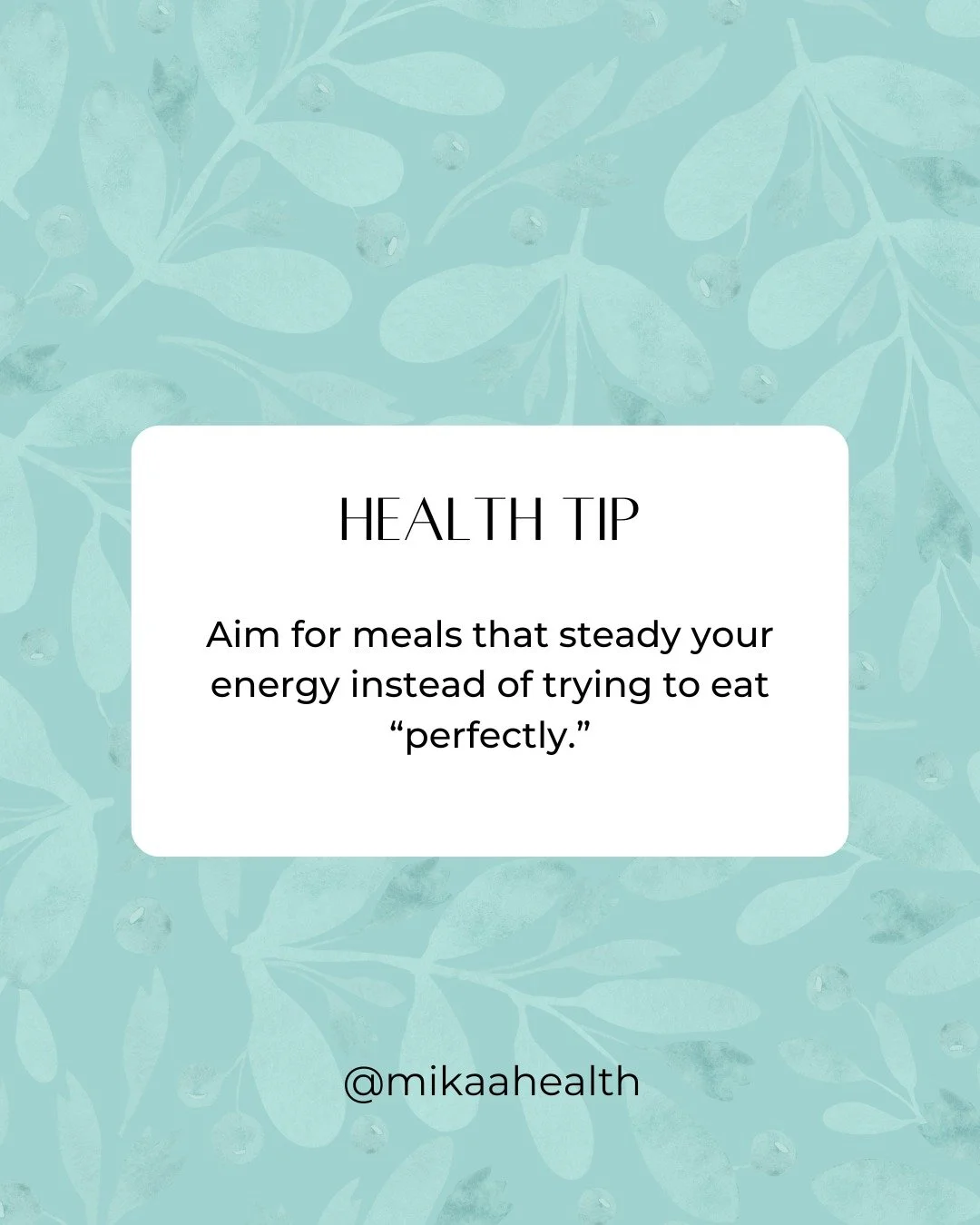 𝐇𝐞𝐚𝐥𝐭𝐡 𝐓𝐢𝐩: 𝐄𝐚𝐭 𝐟𝐨𝐫 𝐒𝐭𝐚𝐛𝐢𝐥𝐢𝐭𝐲, 𝐍𝐨𝐭 𝐏𝐞𝐫𝐟𝐞𝐜𝐭𝐢𝐨𝐧!
Balanced meals help regulate mood and reduce emotional overwhelm.

Learn more at:
Link In Bio

 #MikaaHealth #HealthCoach #GriefSupport #HealthAfterLoss #NaturalHealt