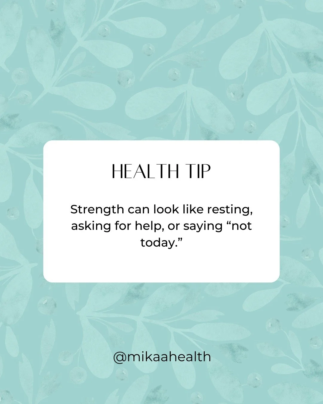 𝐇𝐞𝐚𝐥𝐭𝐡 𝐓𝐢𝐩: 𝐑𝐞𝐥𝐞𝐚𝐬𝐞 𝐭𝐡𝐞 𝐏𝐫𝐞𝐬𝐬𝐮𝐫𝐞 𝐭𝐨 &ldquo;𝐁𝐞 𝐒𝐭𝐫𝐨𝐧𝐠&rdquo;!
Redefine strength on your own terms.

Learn more at:
Link In Bio

 #MikaaHealth #HealthCoach #GriefSupport #HealthAfterLoss #NaturalHealth #CleanLiving 