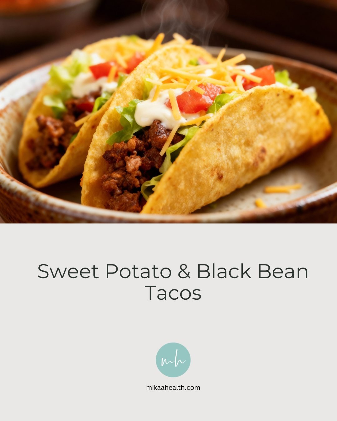 Taco night just got a healthy upgrade.

These sweet potato &amp; black bean tacos are bursting with flavor, plant-based protein, and fiber to keep you full and satisfied.

Why they&rsquo;re a win:
- Rich in fiber for digestion.
- Plant-based protein 