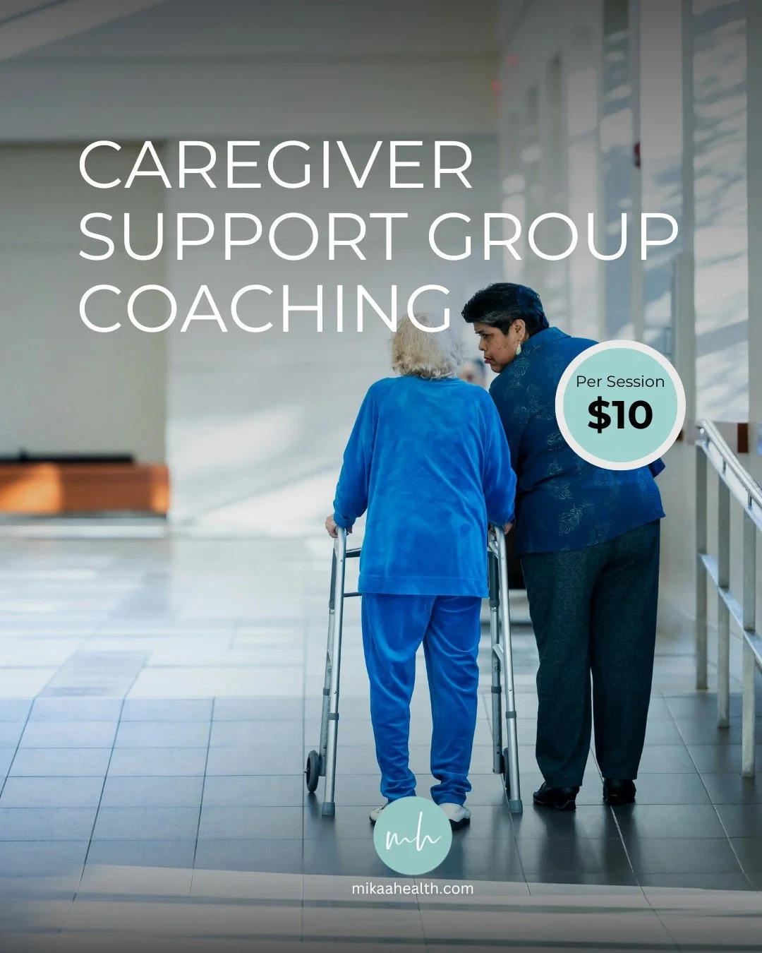 Being a caregiver often means putting yourself last. 
Over time, that can impact your mental, emotional, and physical health.

On the 4th Wednesday of every month, Mikaa Health hosts a Caregiver Support Group for those caring for loved ones with deme