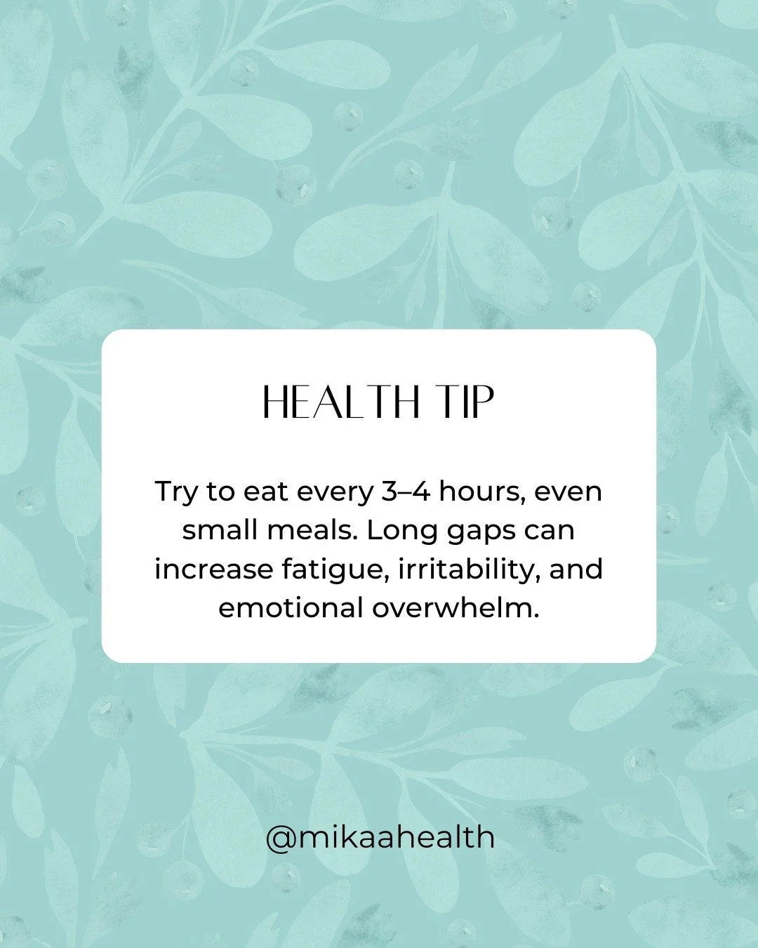 𝐇𝐞𝐚𝐥𝐭𝐡 𝐓𝐢𝐩: 𝐄𝐚𝐭 𝐖𝐢𝐭𝐡𝐢𝐧 𝐚𝐧 𝐄𝐧𝐞𝐫𝐠𝐲 𝐖𝐢𝐧𝐝𝐨𝐰!

Learn more at:
Link In Bio

 #MikaaHealth #HealthCoach #GriefSupport #HealthAfterLoss #NaturalHealth #CleanLiving #SimpleHealth #HealthyLifestyle #EmotionalEating #FeminineHeal