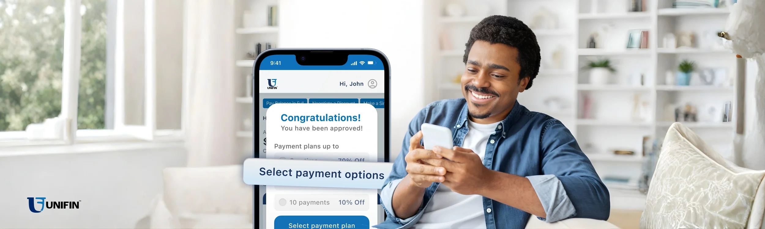Consumer checking online tools for Unifin debt resolution and exploring how to handle debt collections with confidence