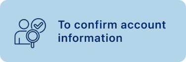 An image explaining why Unifin may contact you and it may be to confirm account information
