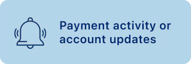 An image explaining why Unifin may contact you and it may be about payment activities or account update