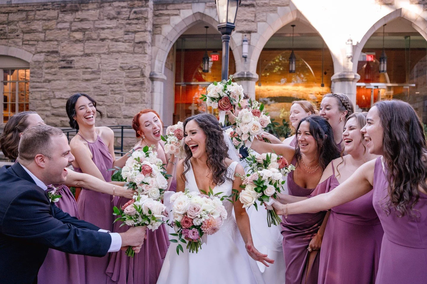 On Wednesdays, we wear pink!⁠
⁠
&bull;⁠
&bull;⁠
&bull;⁠
⁠
Planning &bull; yours truly @somethingfabulousweddings ⁠
Venue, catering &amp; bar &bull; @markethall1914⁠
Ceremony &bull; Christ Church⁠
Photographer &amp; Video &bull; @michelleguntonphotogr