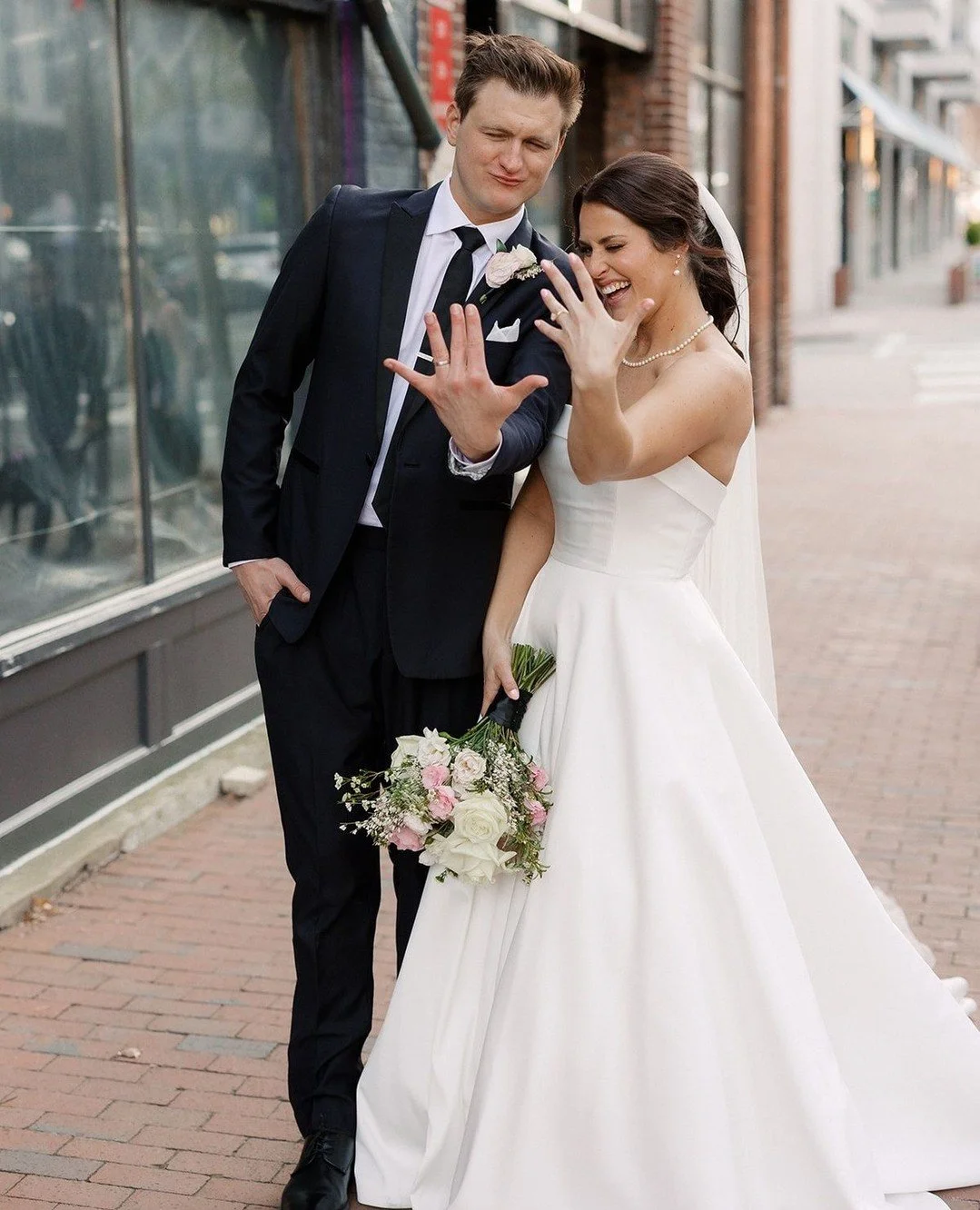 Happy Anniversary to Kelly &amp; Ross 💍⁠
⁠
&bull;⁠
&bull;⁠
&bull;⁠
⁠
Planning &bull; yours truly @somethingfabulousweddings ⁠
Venue &bull; @markethall1914⁠
Photographer &bull; @chelsearenay⁠
Flowers &bull; @petalandoakofficial⁠
DJ &amp; Sax &bull; @