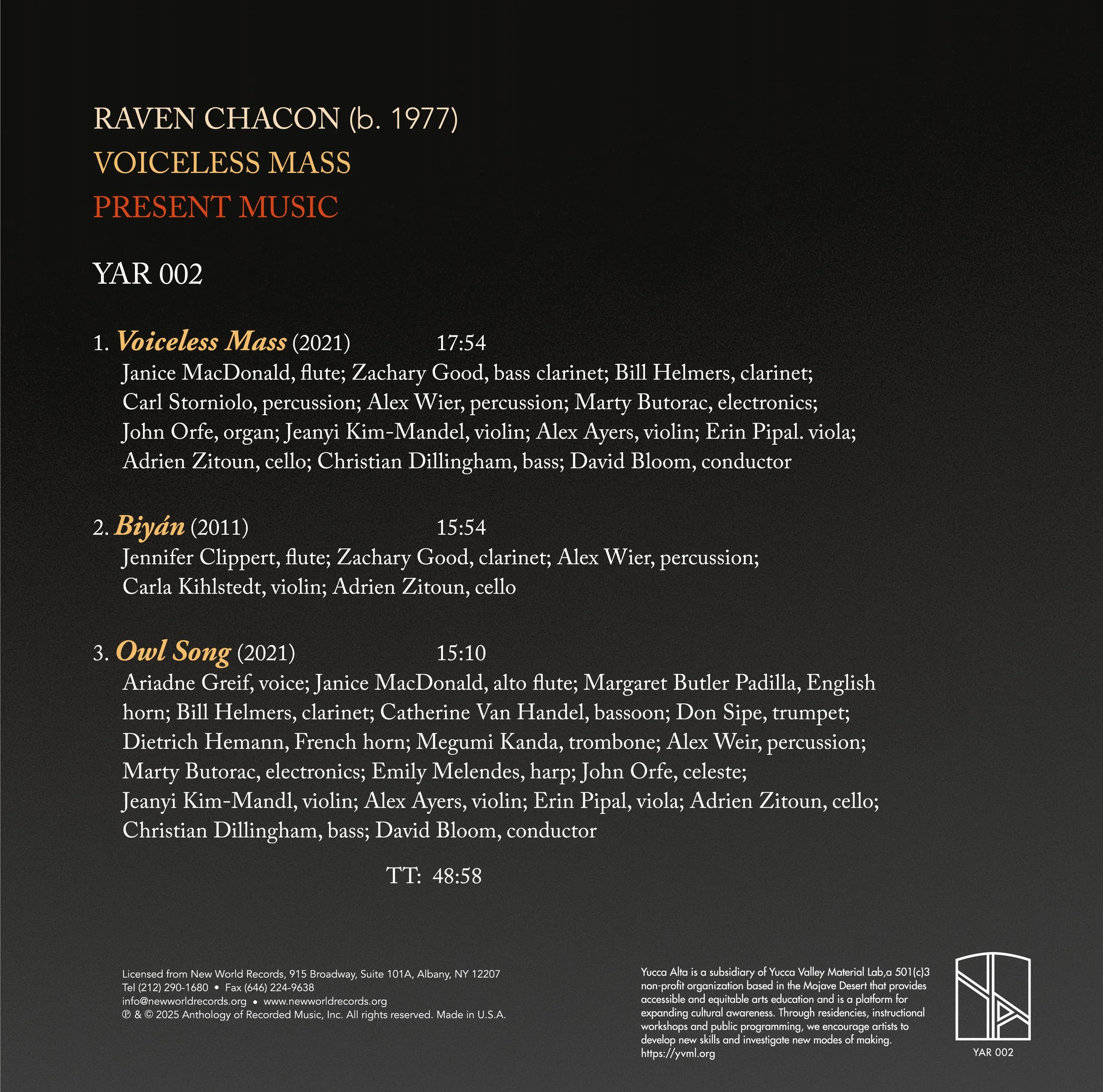Raven Chacon LP YAR 002 GGR back.jpg