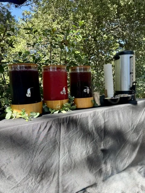 Rancho Santa Fe Private Home Wedding Agua Fresca and Coffee Station