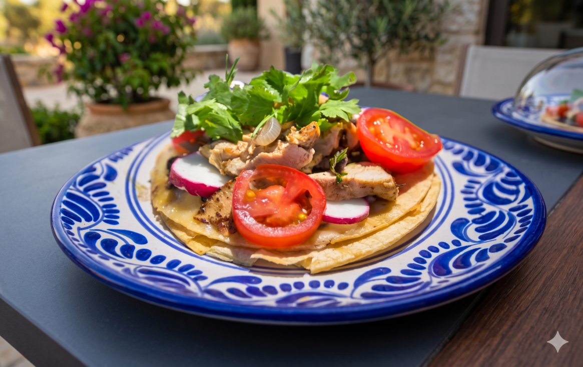 Fresh pollo asado tacos served by LaLa Tacos for weddings, corporate events, and private parties in Southern California