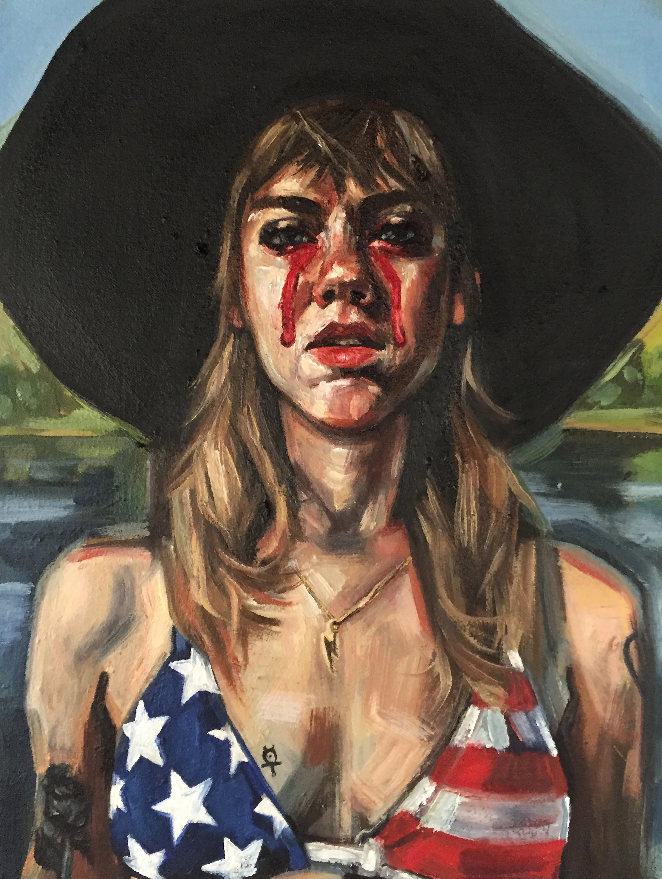The Fourth oil on canvas 12”x 16” 2019