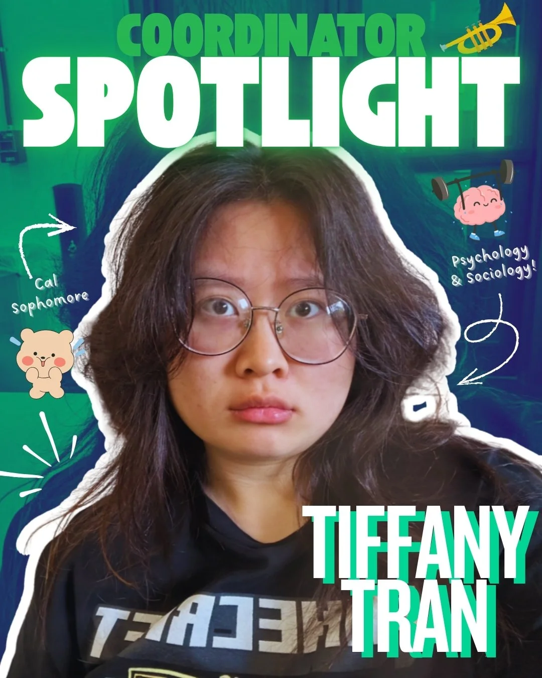 ⭐️ OUR DECEMBER 2025 COORDINATOR SPOTLIGHT: TIFFANY TRAN ⭐️

🌟 For our December 2025 Spotlight, we&rsquo;re thrilled to highlight someone who has made an incredible impact in just one semester&mdash;Tiffany! Even as a newer coordinator, she has jump