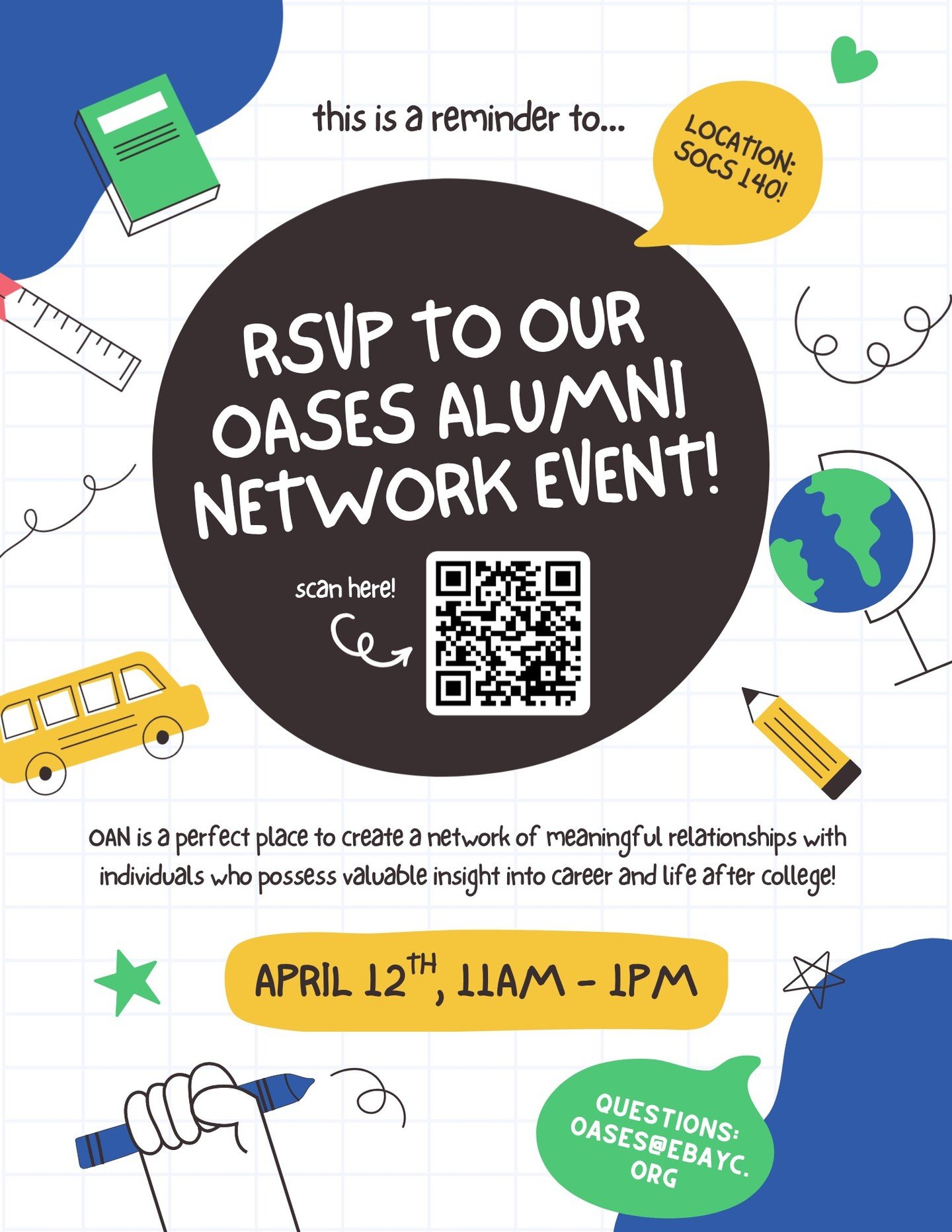 At this event, we will be joined by a panel of OASES alumni and other familiar faces. Panelists will be asked questions that invite them to share their experiences with OASES, working in the education field, and what life, academia, and work looks li