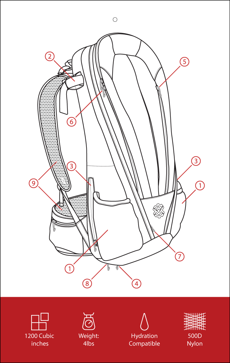 Inside lower portion of folding tag.