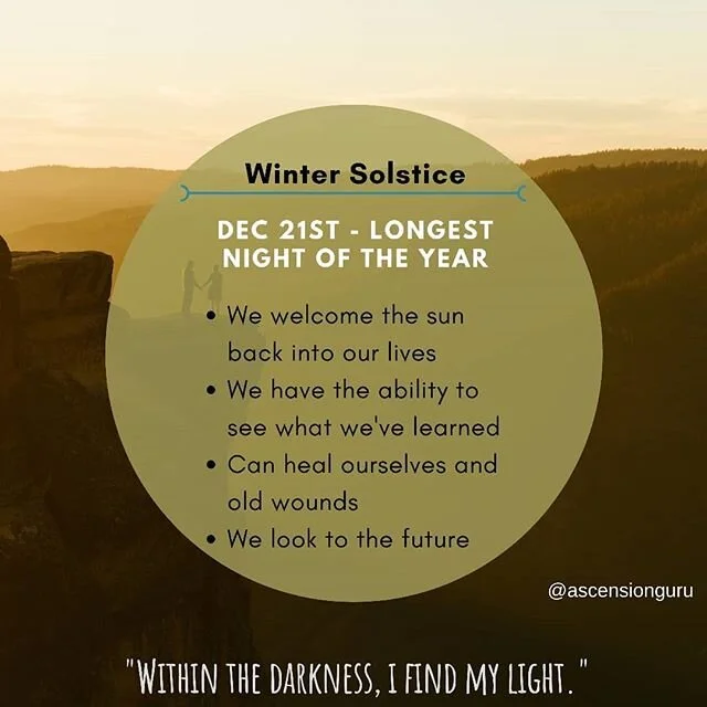 ✨Today marks the return to the light, after we travel through the longest night of the year. Today is when we can wrap up our loose ends and pay homage to our future selves. ⚓Where can we be more in alignment with in our lives? Where have we felt dua