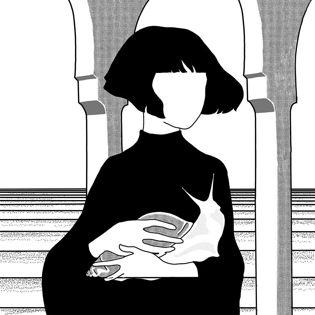 ~ Lady with a snail 🐌
.
.
.
.
#ladywithanermine #illustrationnow #illustrationartists #illustrated #digitalart #art #drawing #emergingartist #artcollective #illustration #procreate #blackandwhite #contemporaryart #design #contemporaryillustration #t