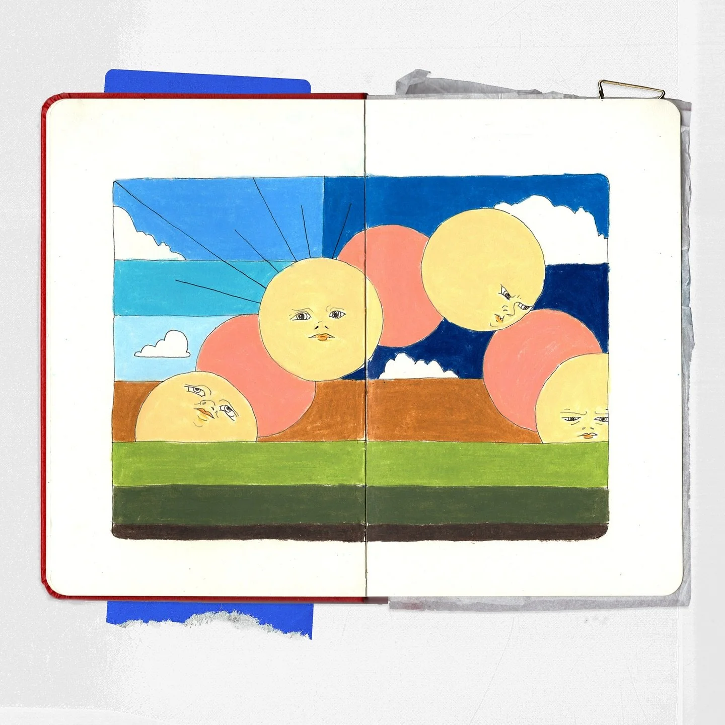 Sunset at 3 pm 😒 #illustration #sketchbook #artwork