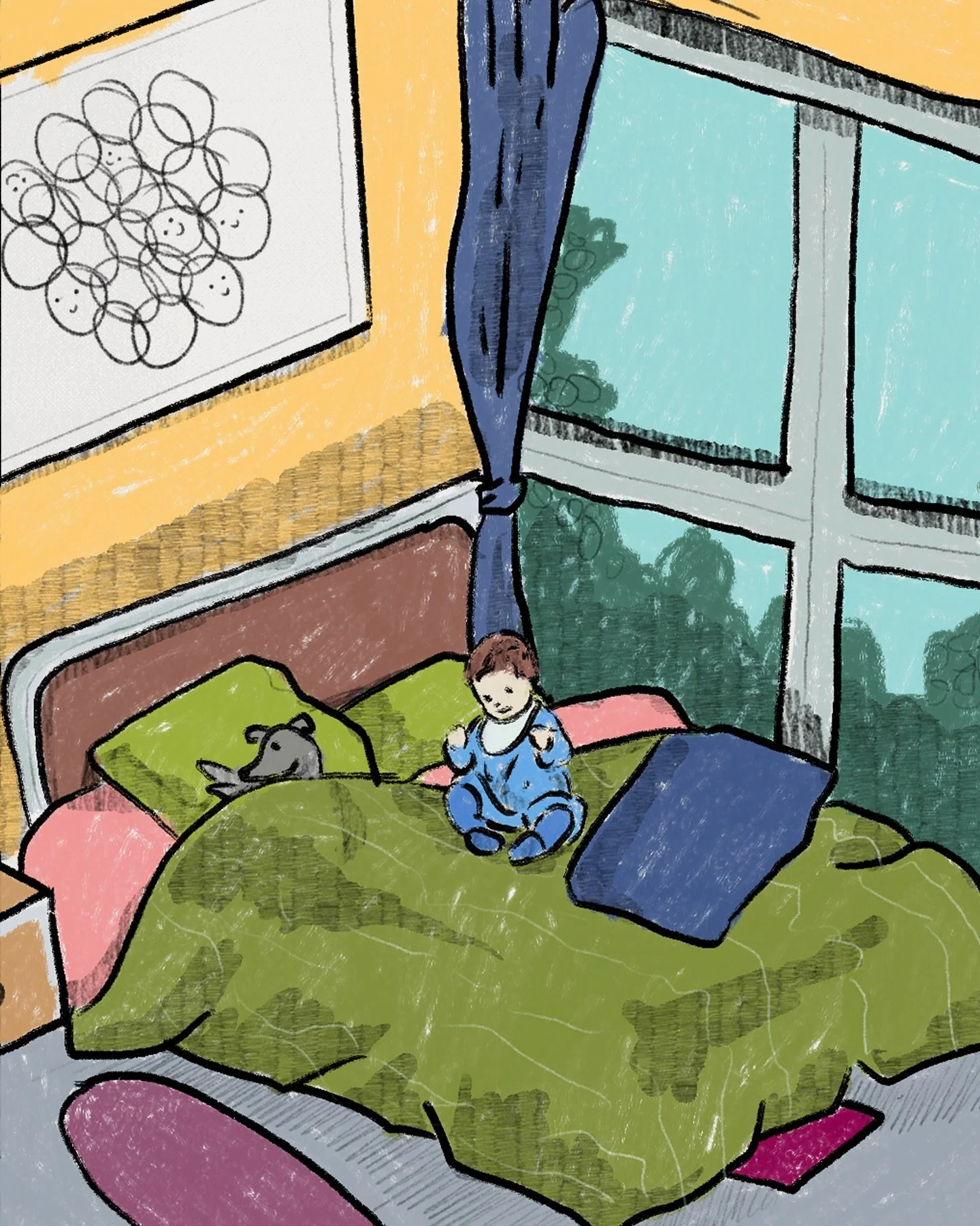 Our kind of Sunday morning 💛  #illustration  #sunday #artwork #sketchbook