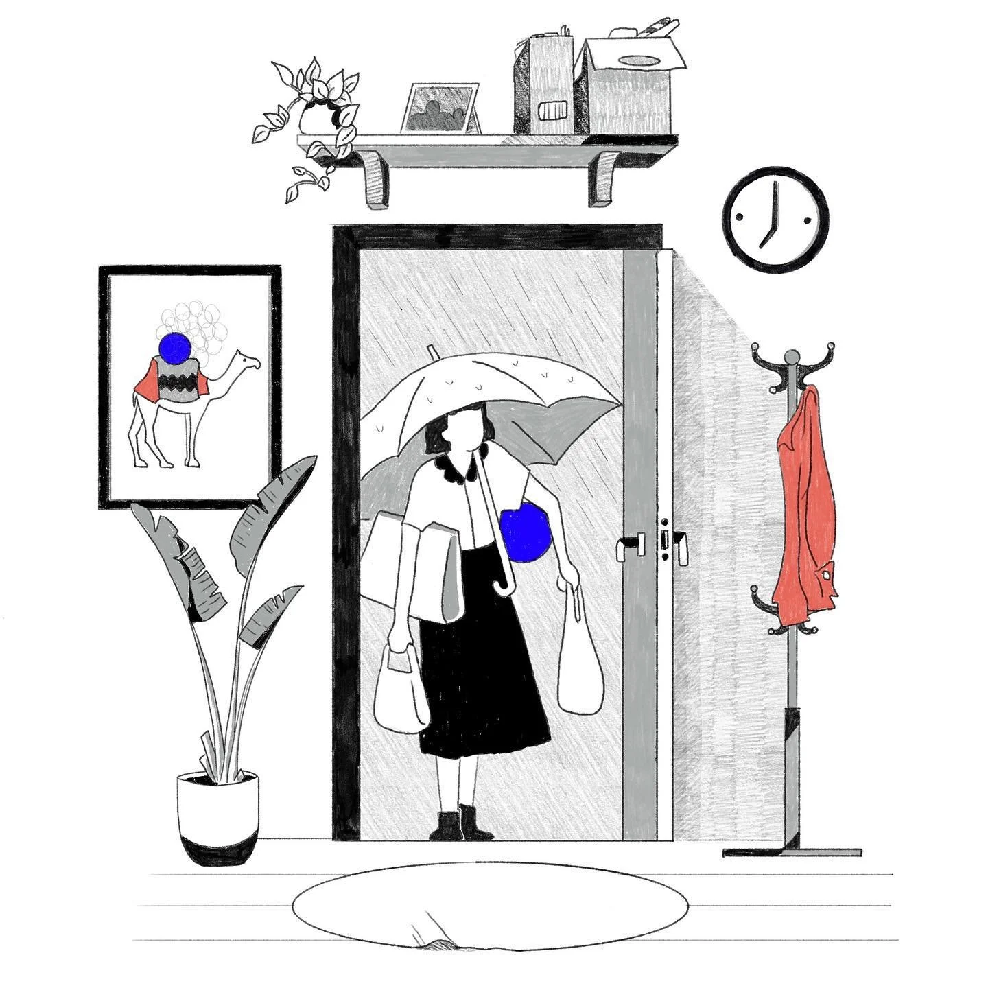 Heave a sigh of relief 🏠 
.
.
.
#art #artwork #procreate #itsnicethat #illustration #kiblindmagazine #emergingartist #ballpitmag #idiom #buckuback