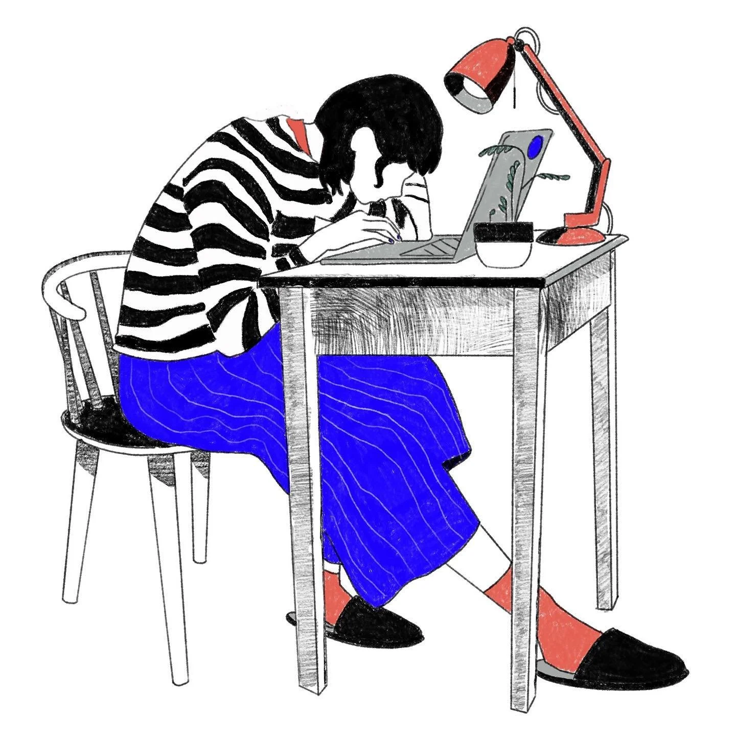 how I look like on my millennial middle age / Opinion I've read and agreed on @nytimes recently.  #illustration #editorialillustration