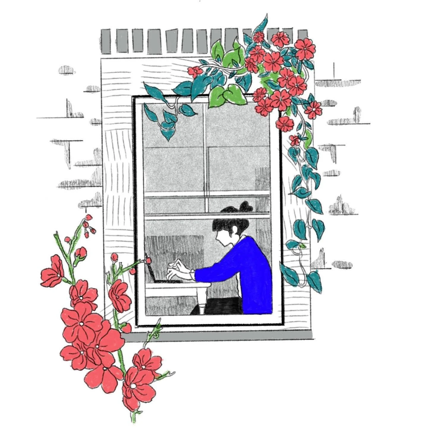 🌺🌸🌼 
.
.
.
.
#art #artwork #procreate #itsnicethat #illustration #kiblindmagazine #emergingartist #ballpitmag #spring #buckuback