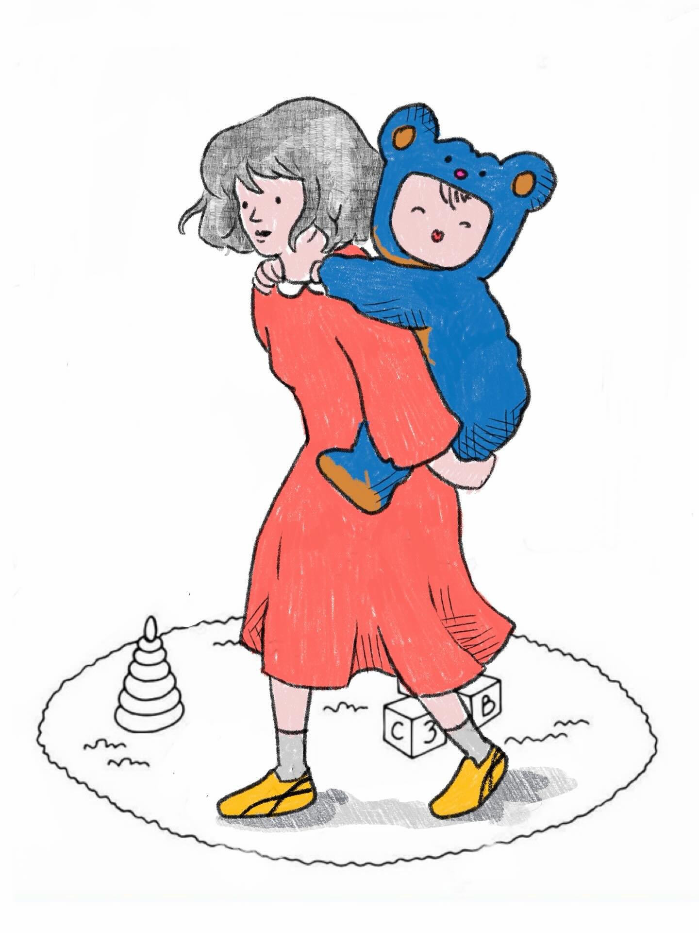 Am I your climbing mountain, baby? 

#editorialillustration #contemporaryillustration #itsnicethat #mommylife #illustration