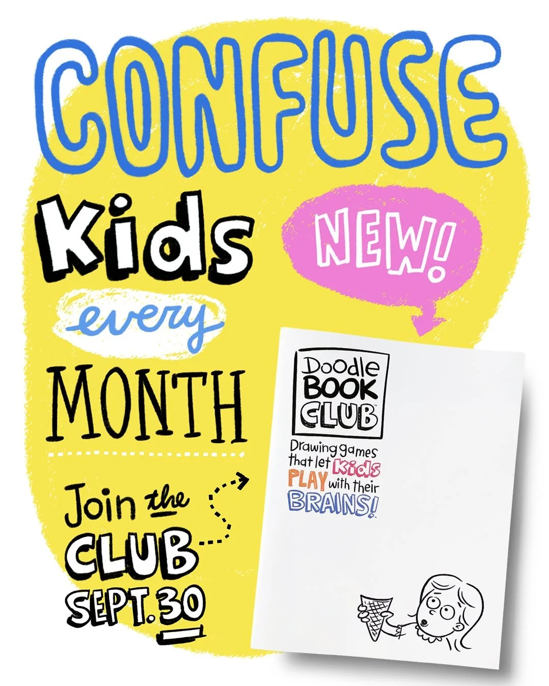 That&rsquo;s right. Every month kids will get un-detailed, non-specific instructions on how to solve drawing games where the drawings don&rsquo;t really matter. There are no correct answers. Yet all solutions are perfect (and often hilarious). If thi