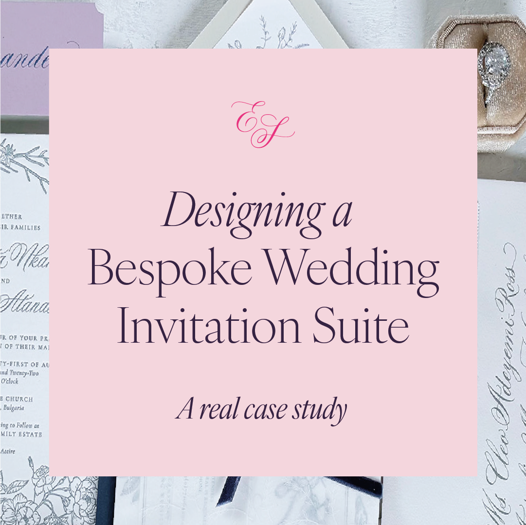 Designing bespoke wedding invitations: a real case study