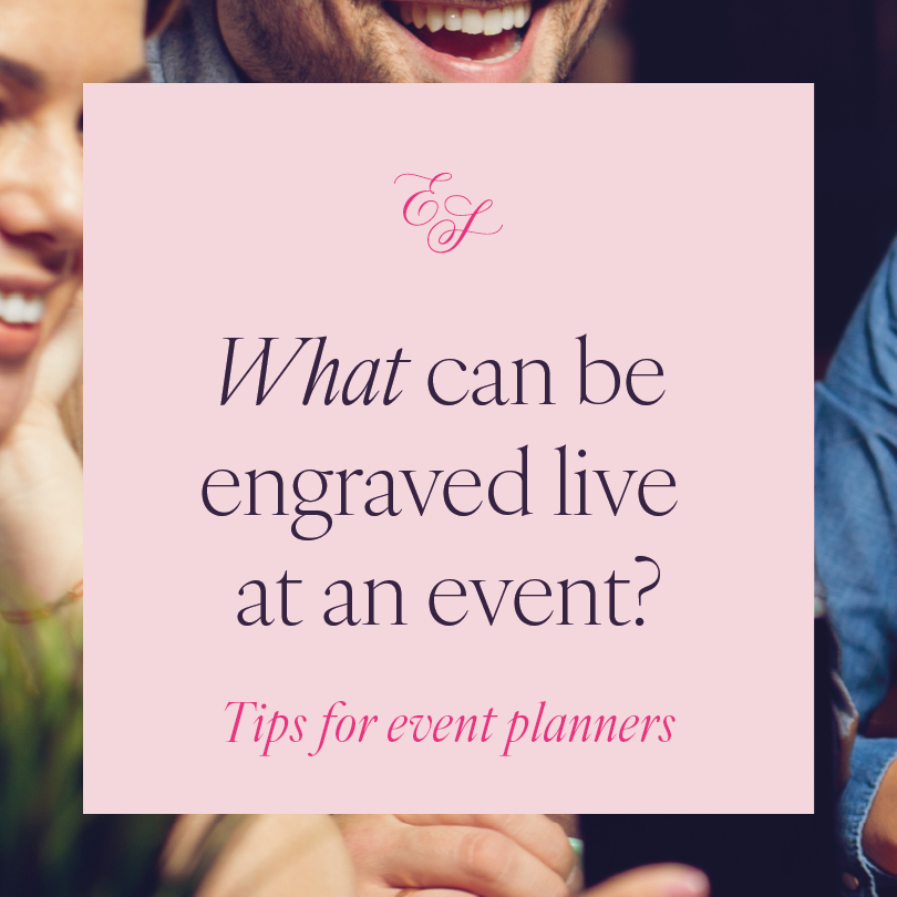 What can be engraved live at an event?