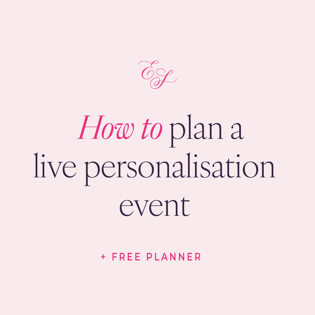 How to plan a live personalisation event