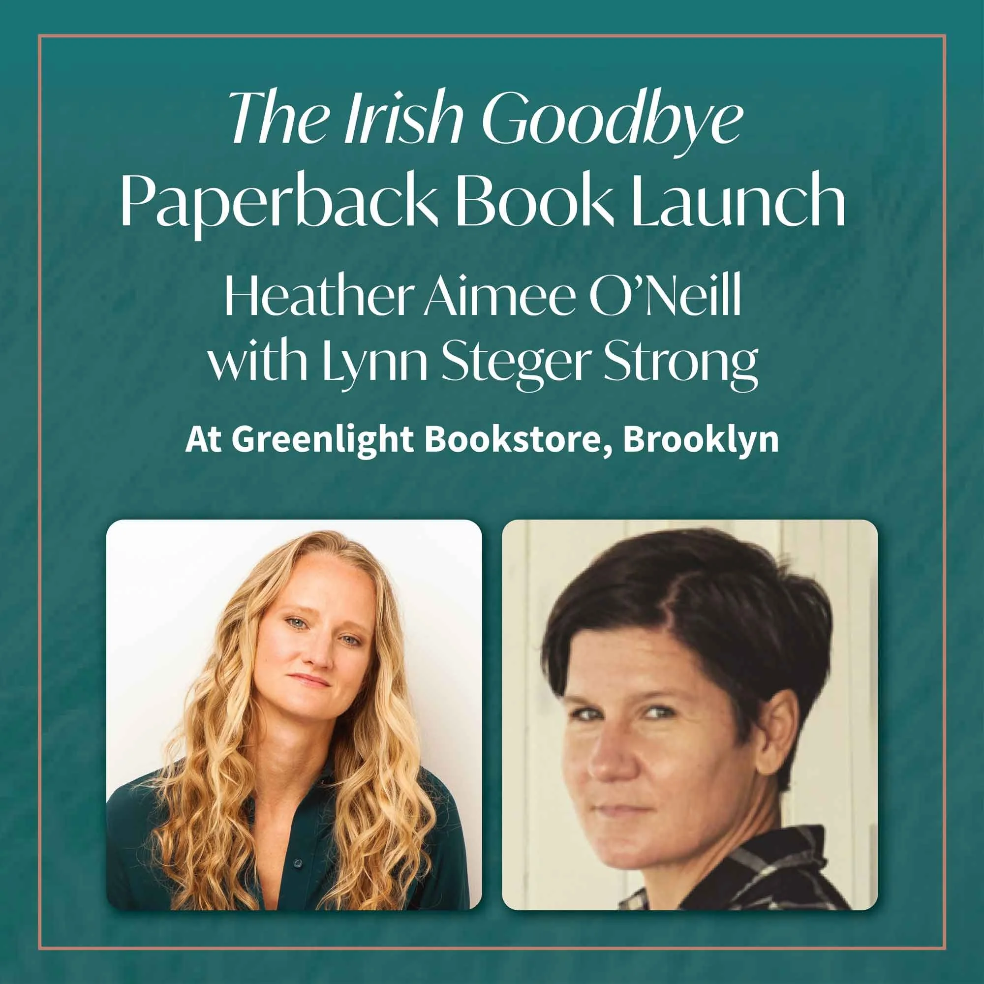 Paperback Book Launch: The Irish Goodbye
