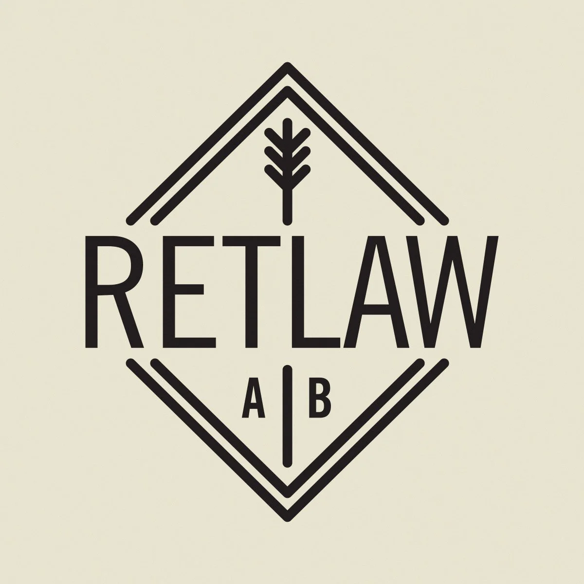 Retlaw logo for context-driven community logo design and identity study for abandoned prairie towns in Alberta by Edmonton graphic designer Nigel Hood