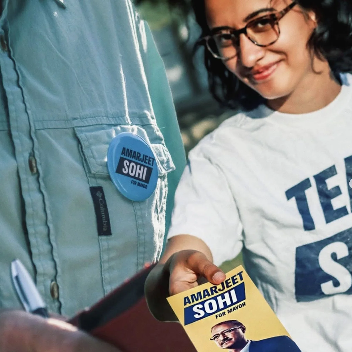 Dedicated volunteers using identity system for Amarjeet Sohi's 2021 Edmonton mayoral race by Nigel Hood