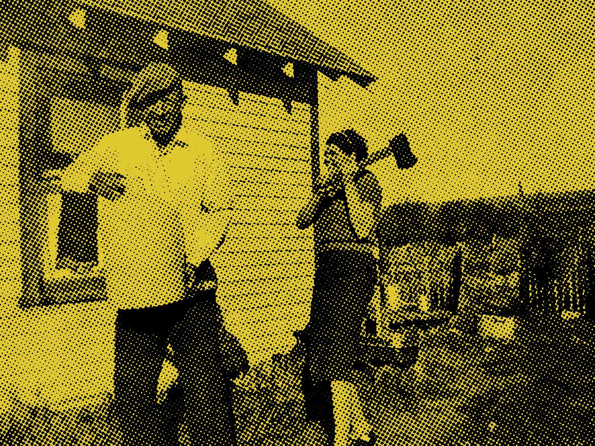 BlaHalftone family archive photo for Hansen Distillery by Edmonton graphic designer Nigel Hood