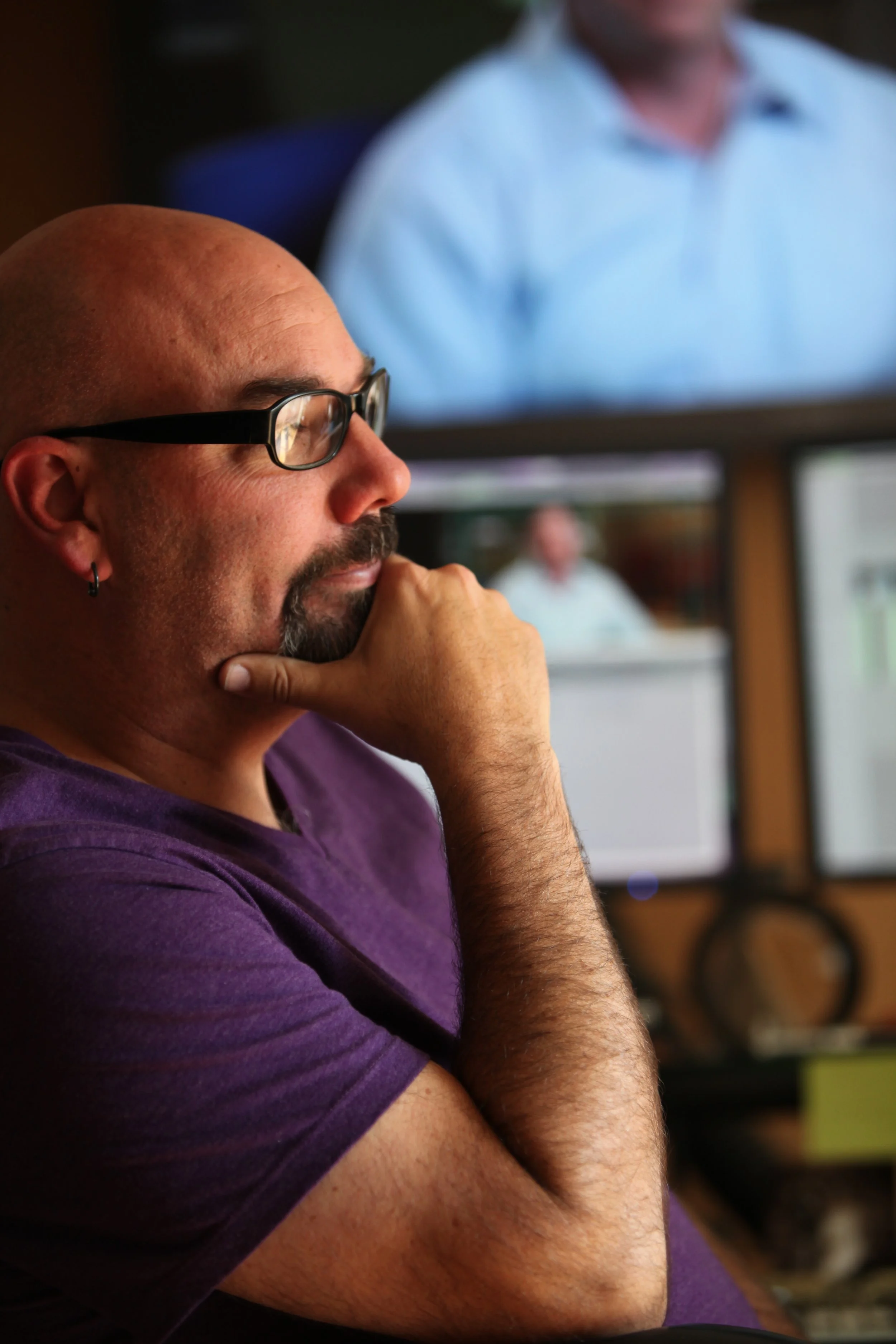 Brent Sumner Editing video for Toyota.