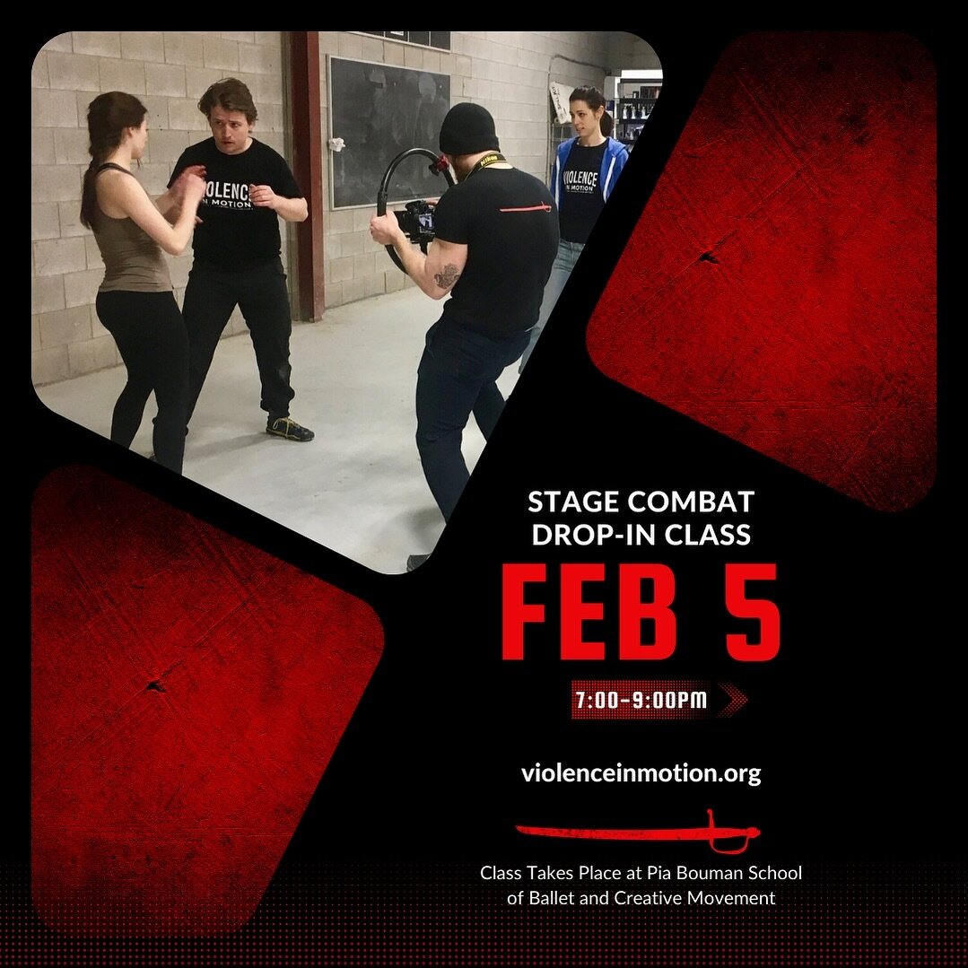 Our next class is Monday, Feb 5! 

Class take place from 7-9pm at @pbsballet 

Don&rsquo;t forget&mdash;you can sign up for our semester pass and save! 

Sign up at the 🔗 in our profile for the single class, or a pass of 6! 

#stagecombat #fightdire