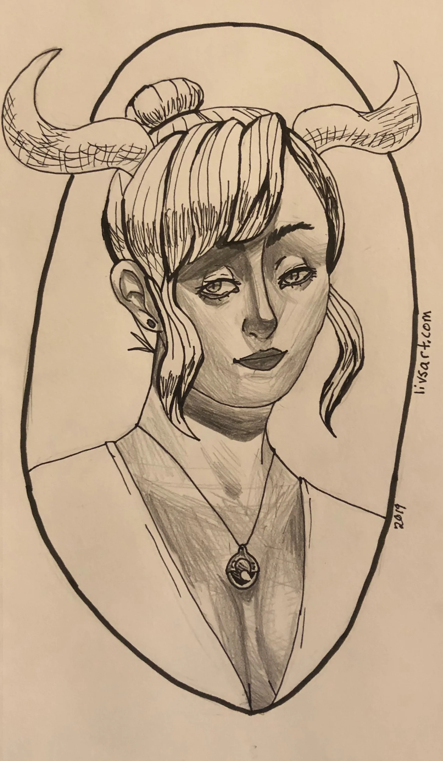 Horned Portrait