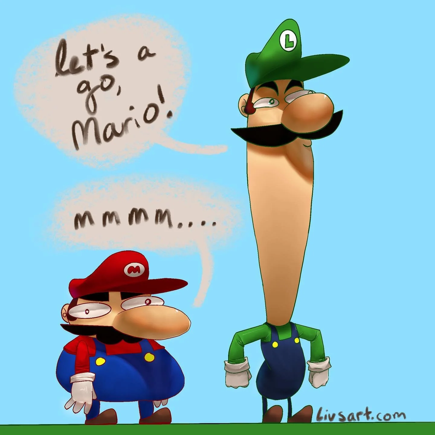 Mmmmmm #mario #luigi