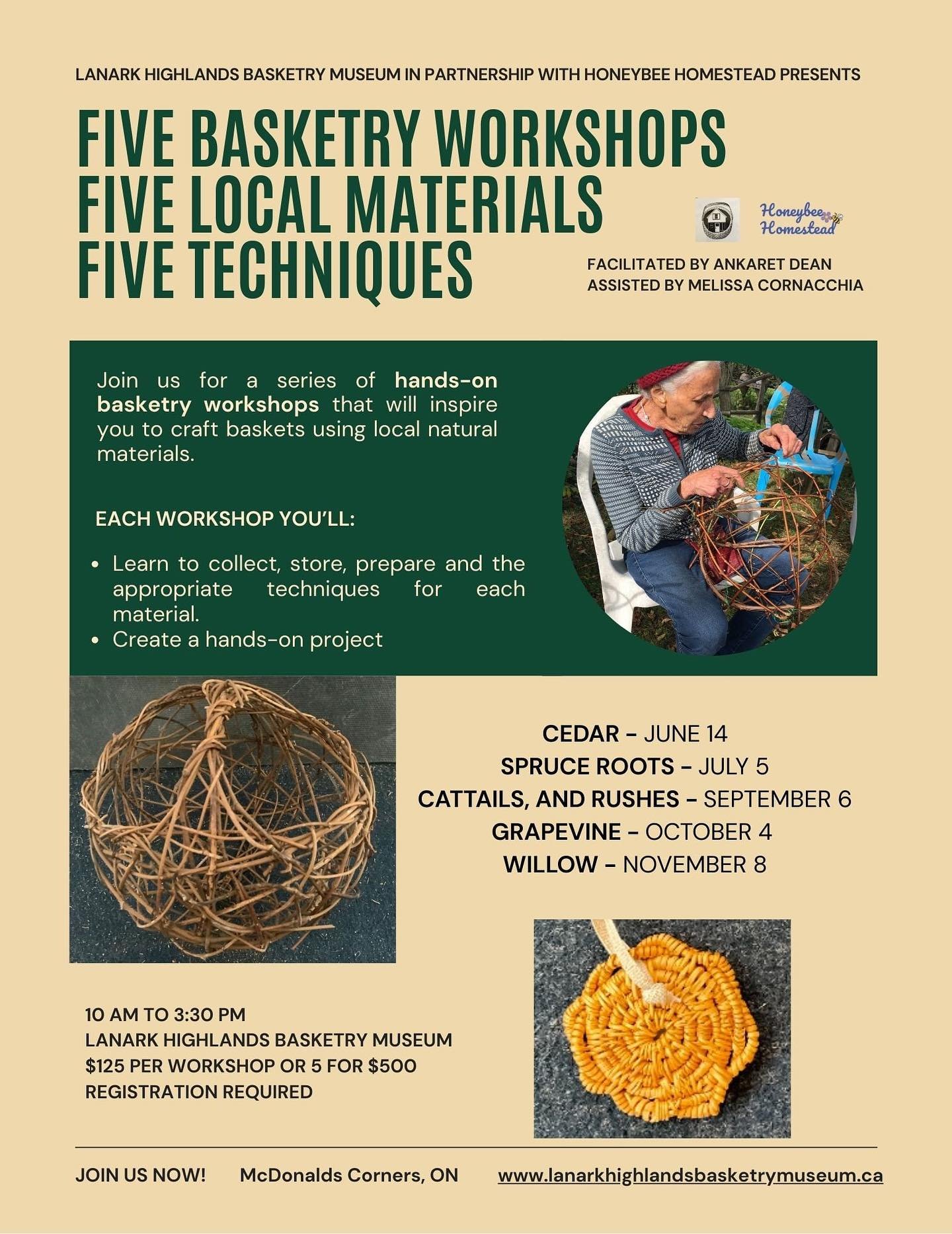 Next up in this series is Spruce Roots! 

Join us for a hands-on workshop where you&rsquo;ll be introduced to spruce roots &mdash; an incredible natural material traditionally used for sewing birch bark canoes, stitching baskets, and coiling and wrap
