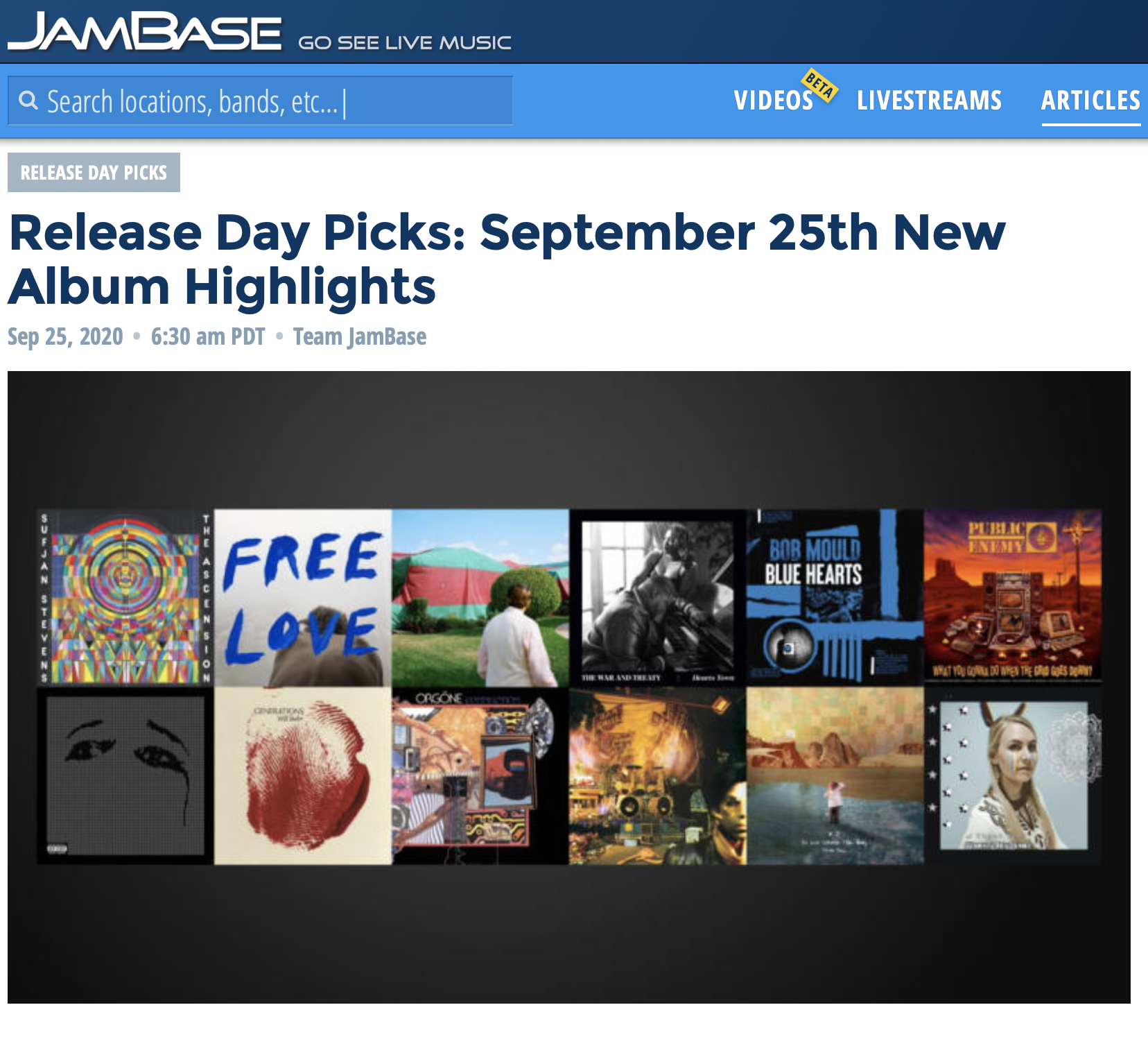 JAMBASE l Release Day Picks