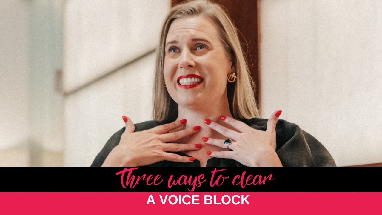 Three ways to clear a voice block