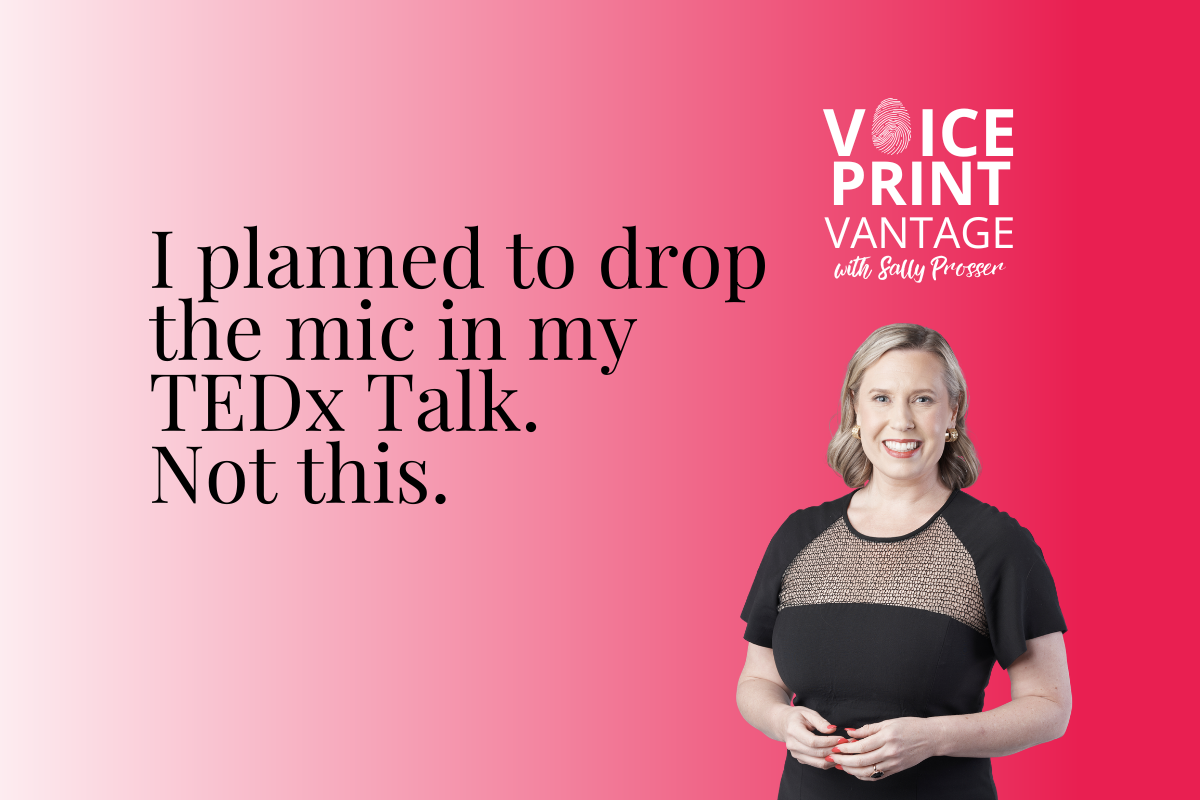 I planned to drop the mic in my TEDx Talk. Not this.