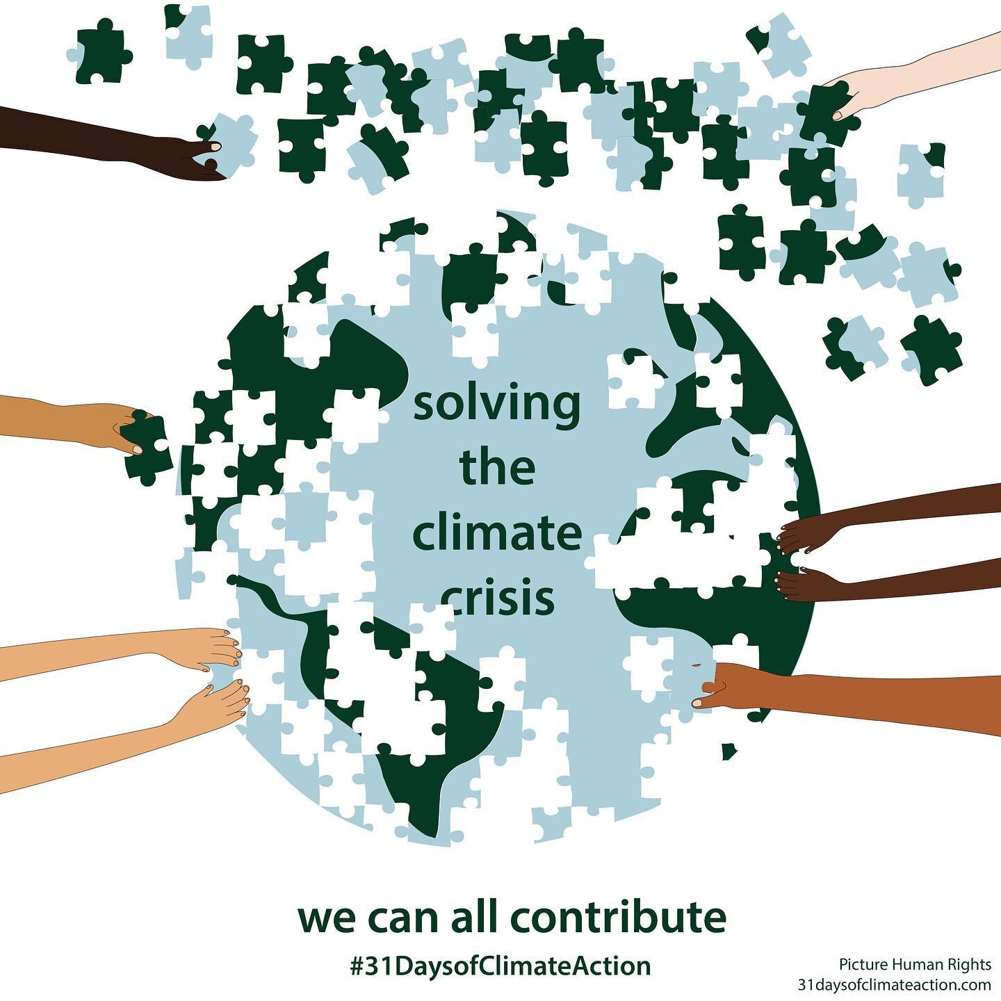 Happy New Year everyone! Our resolution? Do everything in our power to help solve the&nbsp;climate crisis. Check out the great tips put together by 31 Days of Climate Action on how we can all make a difference and achieve this together: 31daysofclima