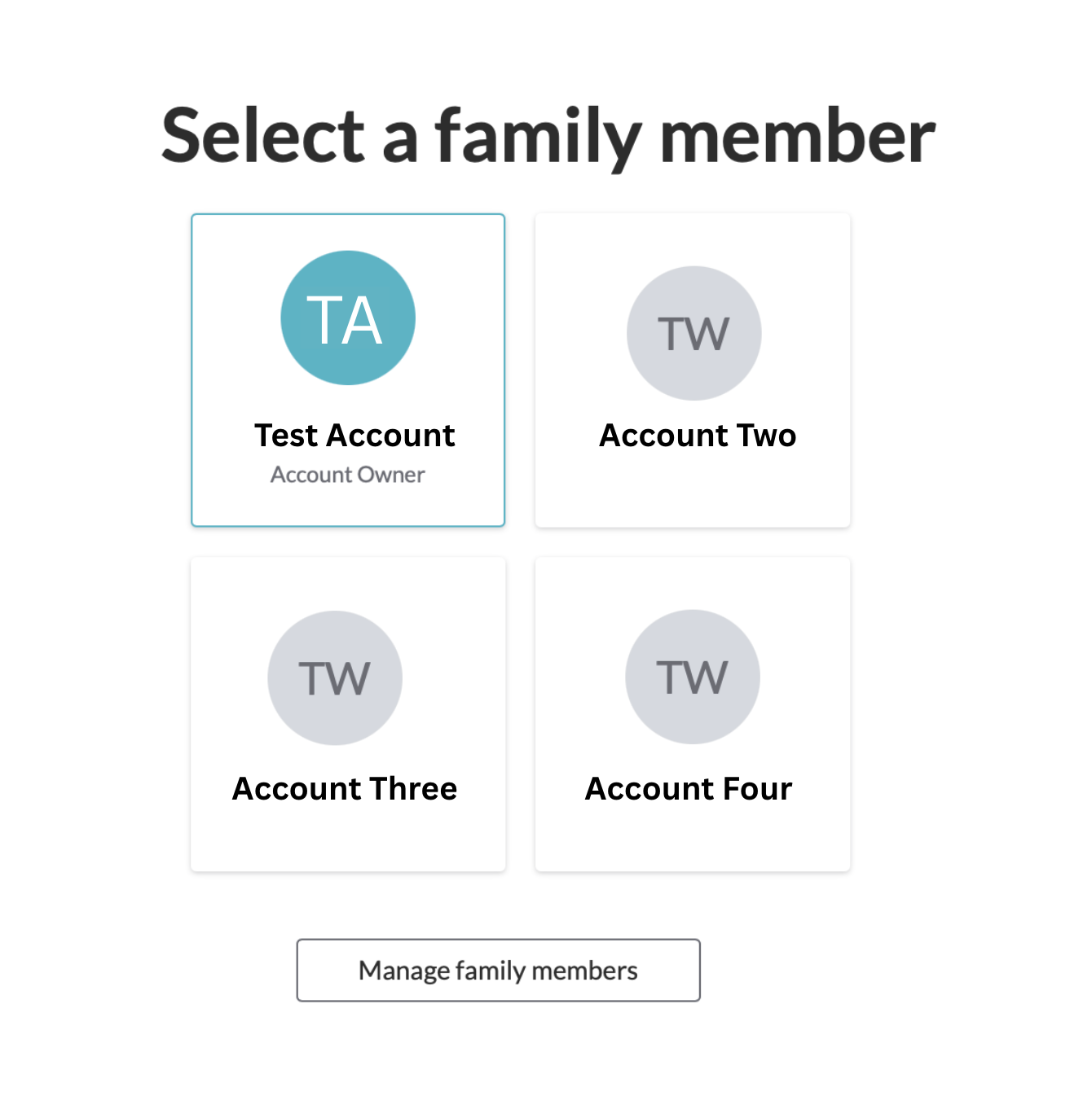 3. Select your profile.
