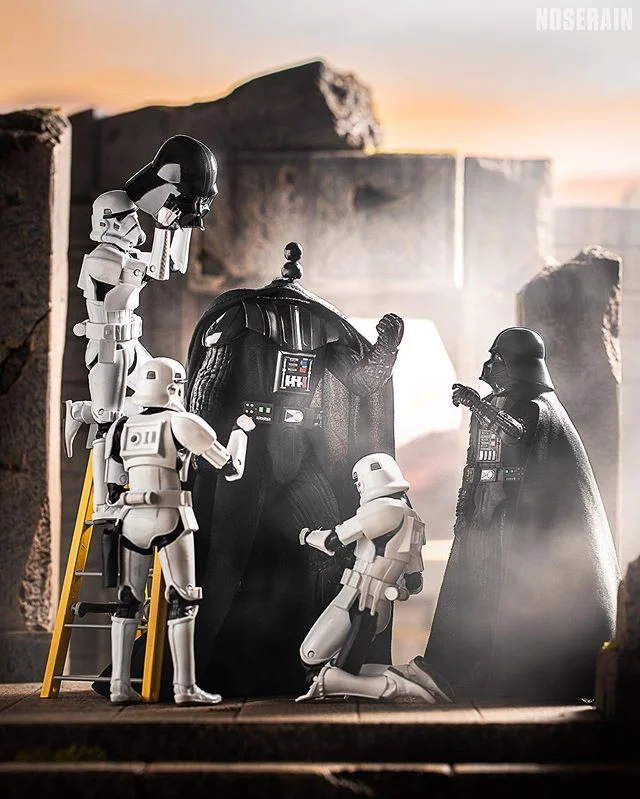 &lt;&lt;Swipe&lt;&lt;..Some conversation in a cantina far, far, away:
.
&ldquo;I once heard Vader was 10 feet tall.&rdquo;
.
&ldquo;Well, I heard he can rule all of the galaxy by being teleporting from one place to the next.&rdquo;
.
&ldquo;I heard h