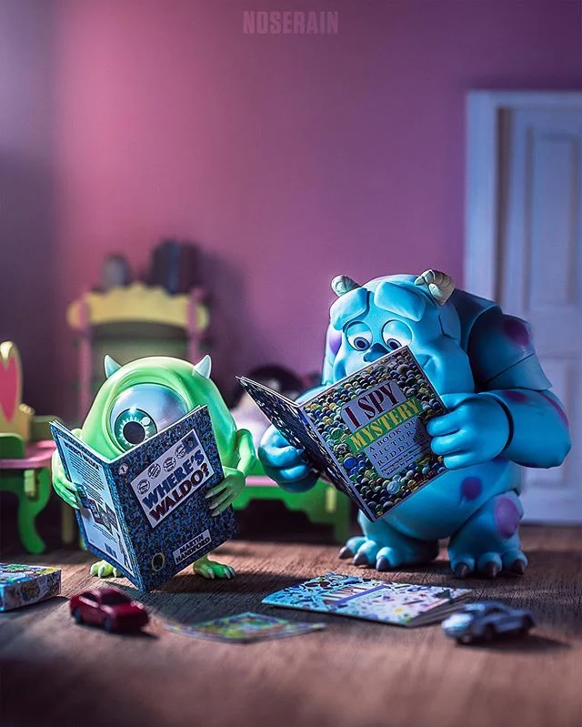&lt;&lt;Swipe&lt;&lt;..Hey Sulley! I think I&rsquo;ve got a good eye for this! I found him, again!
.
📸: @noserain
Follow for more toy photography!
.
I&rsquo;ve been having fun making things for my figures and it&rsquo;s largely thanks to the many in