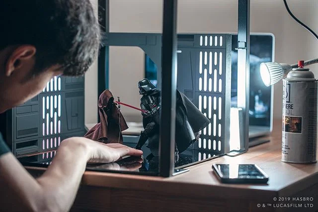 #ad Which do you enjoy more&mdash;The process or the final result?
.
@hasbropulse asked me to talk about my process when creating the Obi Vs. Vader Duel photo. If you missed it, check out my interview with them on Hasbro Pulse Unboxed to get the full