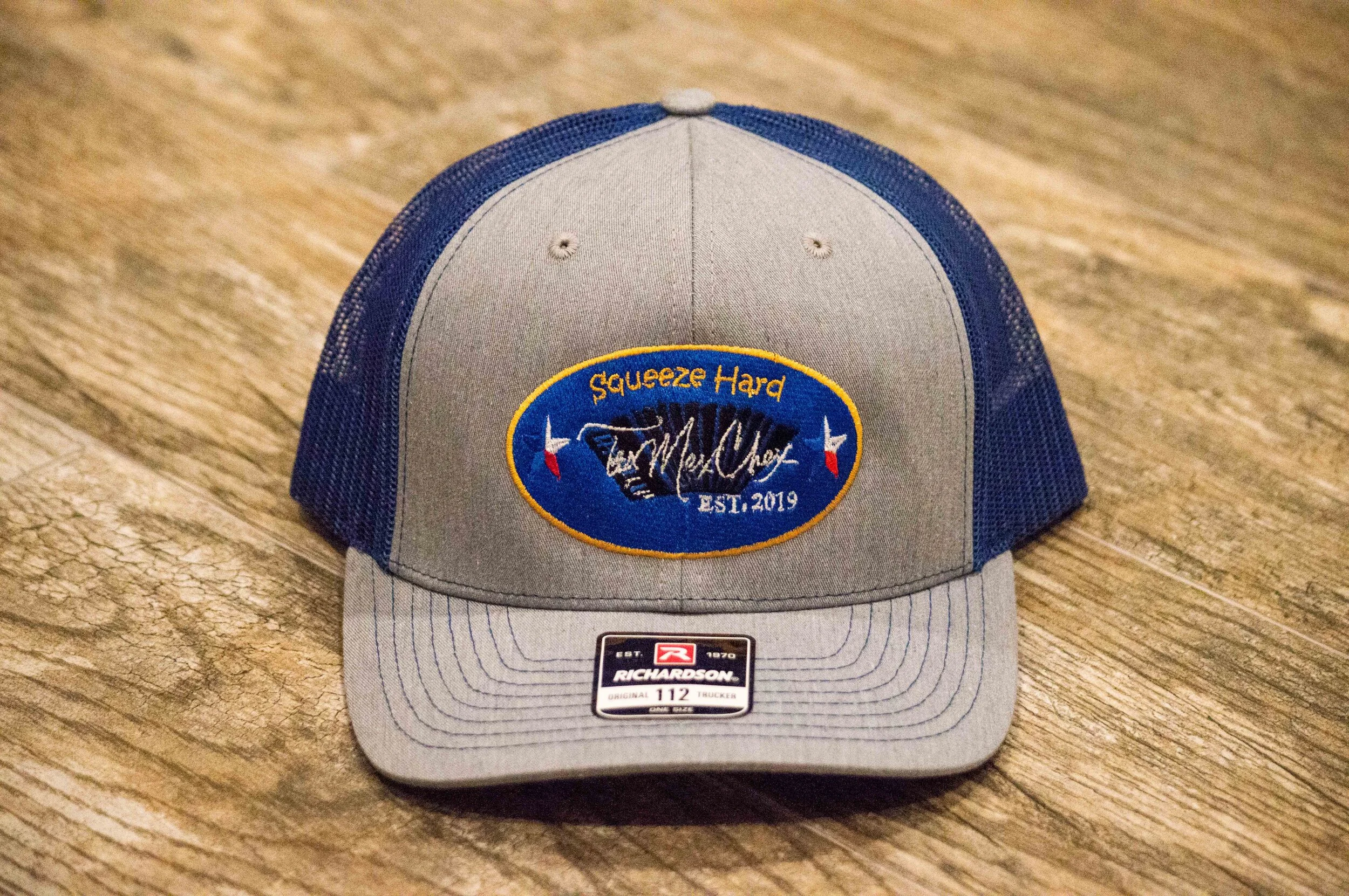 Squeeze Hard - Gray w/Royal Blue