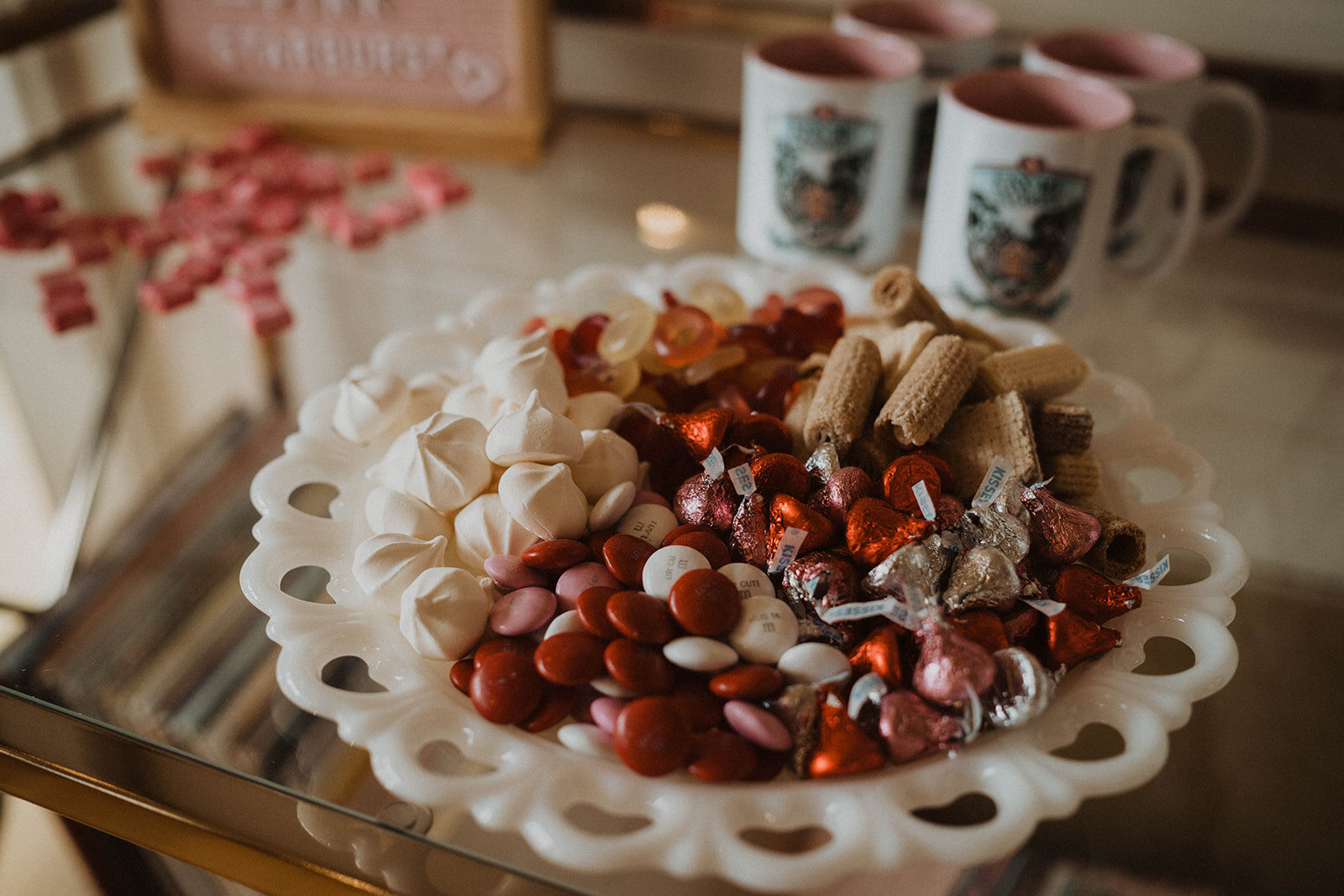 kiss me in carmel vintage rentals_tablescape_galentine's day, blush pink_ love_ vintage_wedding decor_california central coast_ carmel valley weddings_ sweetheart table_redwoods.jpg